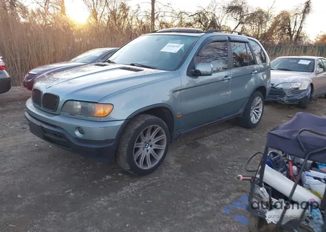 2003 BMW X5 3.0I из США, поврежденный, VIN 5UXFA53523LV80722